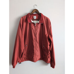 Peter Millar Red Windbreaker Golf Jacket Mens Size XXL Zip-Up Pockets Lined Read